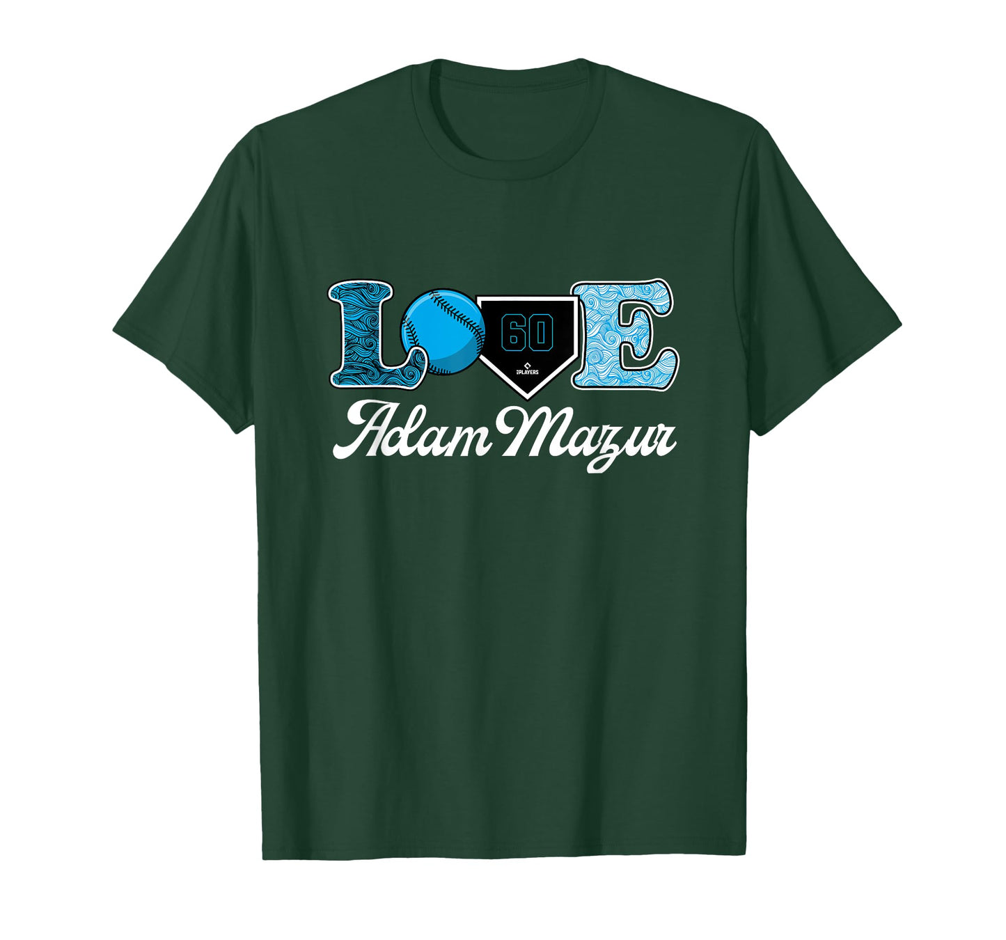 Love Adam Mazur Miami Baseball MLBPA T-Shirt