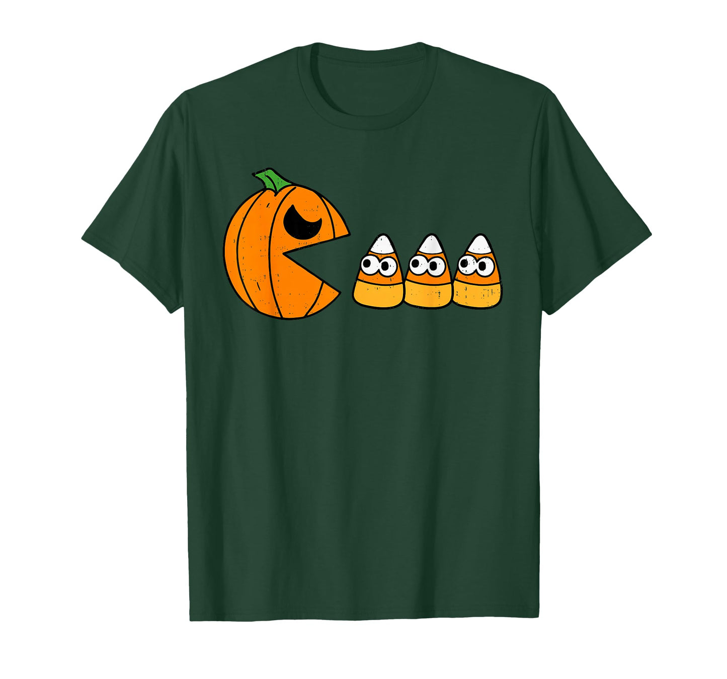 Pumpkin Eating Candy Gamer Halloween Gaming Game Boys Teens T-Shirt