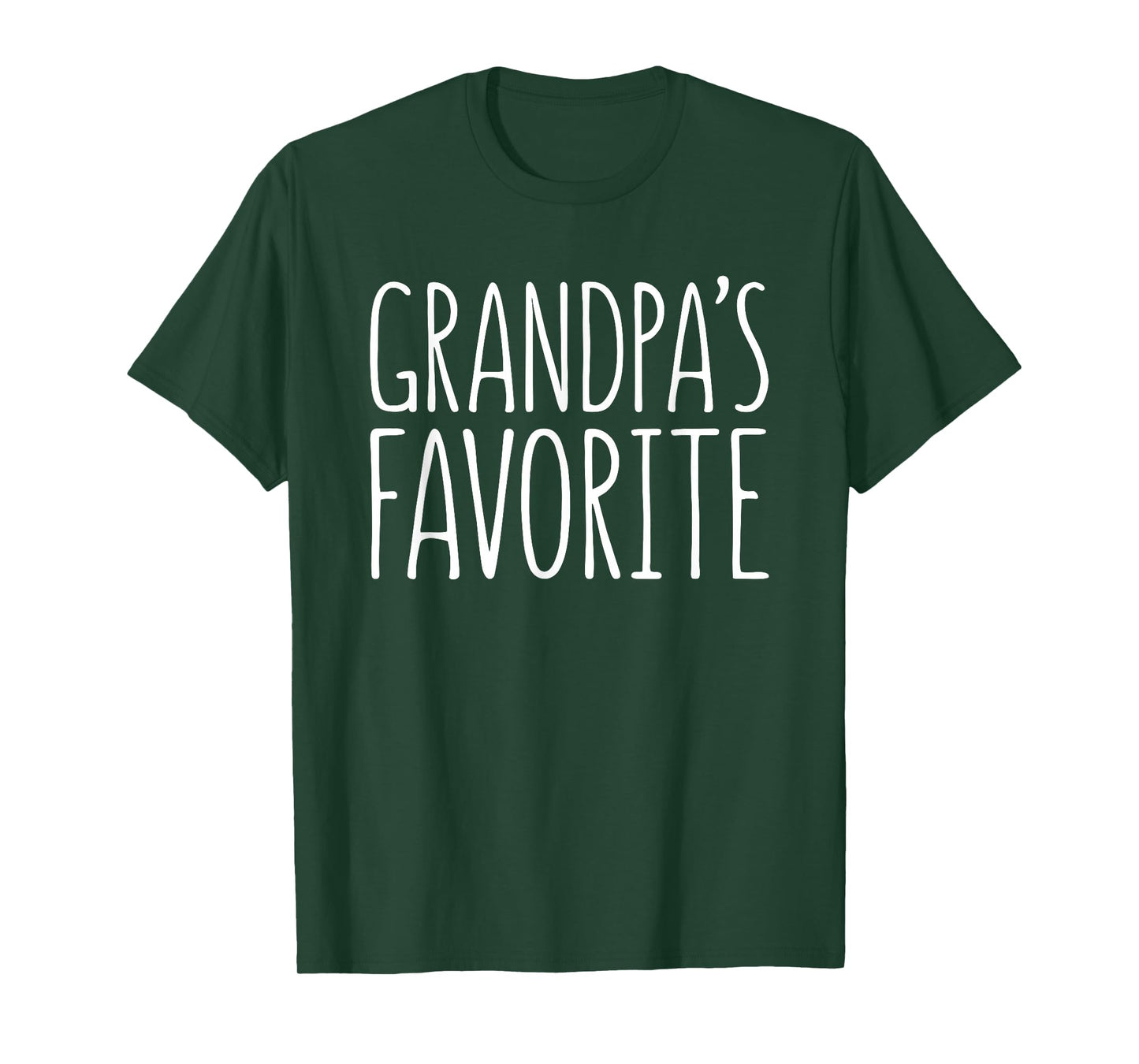 Grandpa's Favorite Shirt Grandchild Grandson Granddaughter T-Shirt
