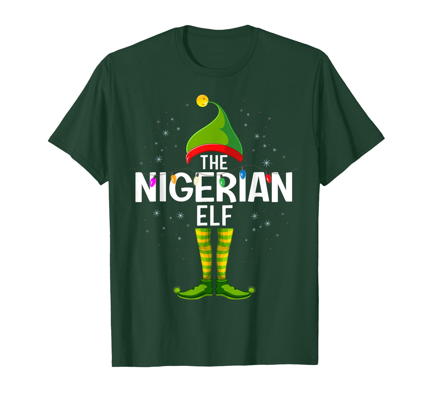 The Nigerian Elf Christmas Group Family Pajama T-Shirt