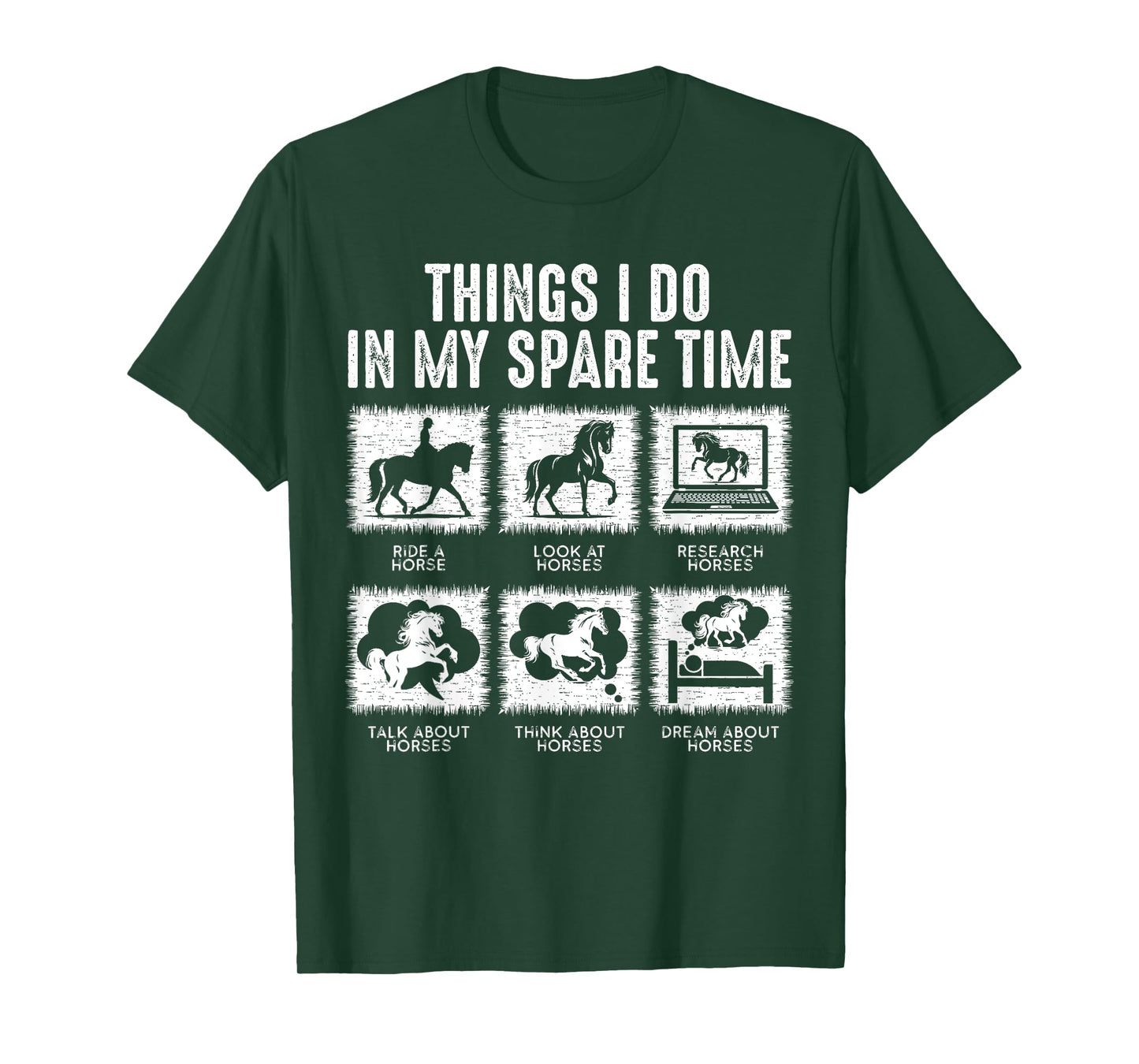 Things I Do In My Spare Time, Funny Equestrian Horse Lover T-Shirt