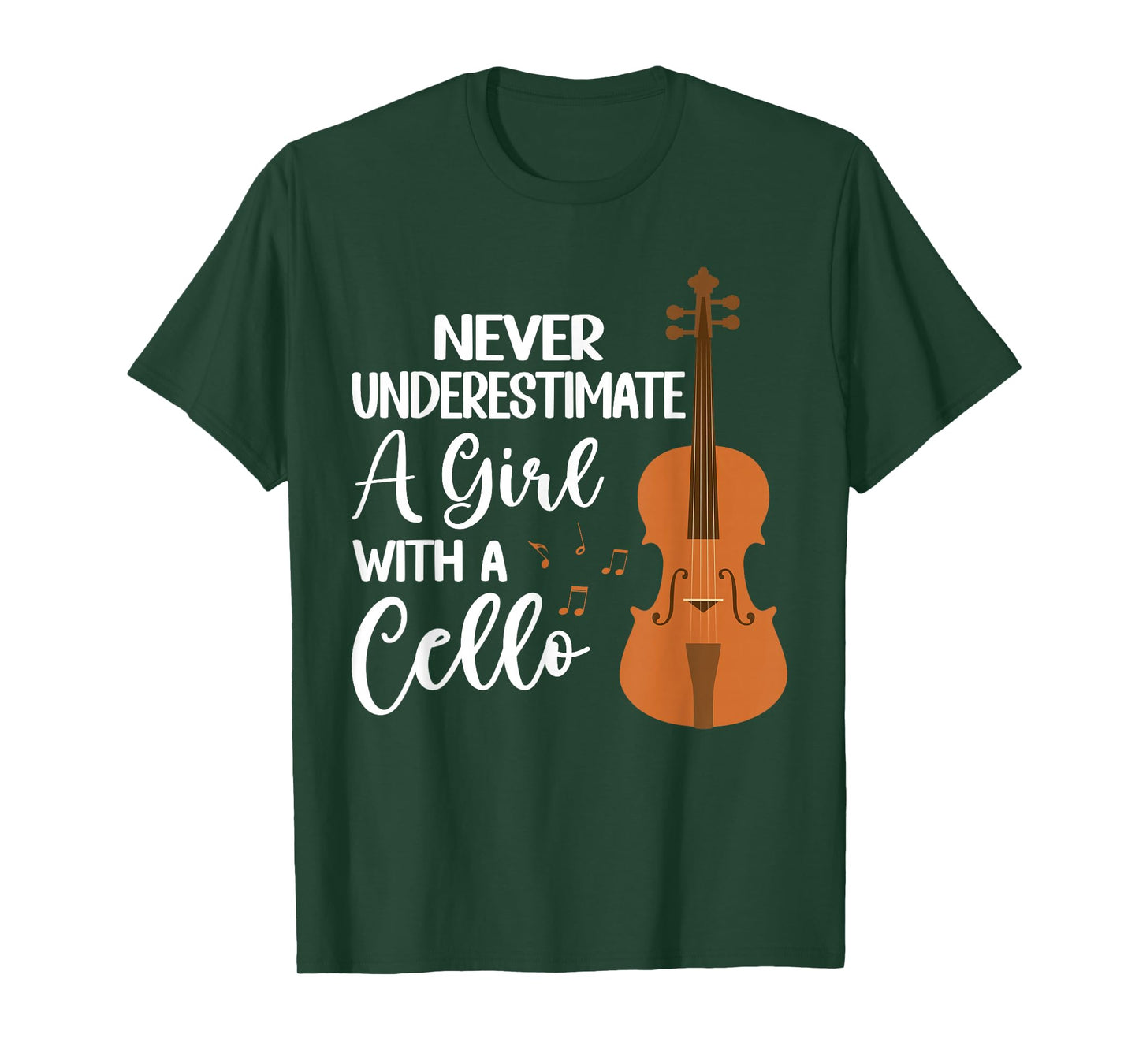 Funny Cello Art For Girls Women Kids Youth Cello Players T-Shirt