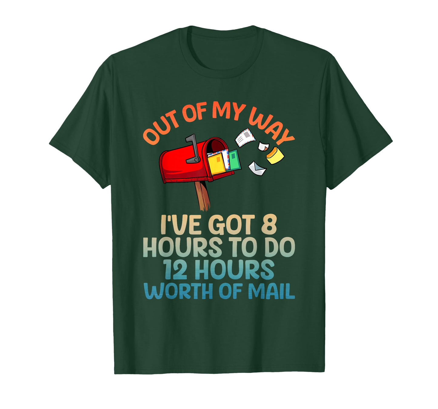 Funny Mailman Art for Men Women Mail Carrier Postal Worker T-Shirt