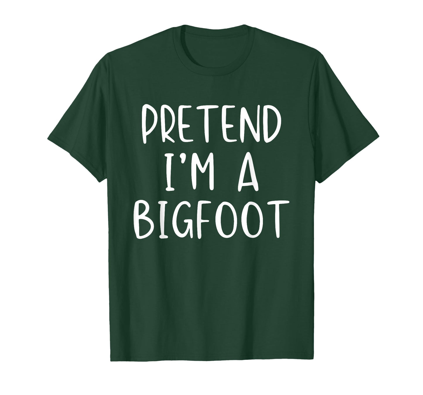 Pretend I'm A Bigfoot Costume Halloween Simple Kids Big-Foot T-Shirt