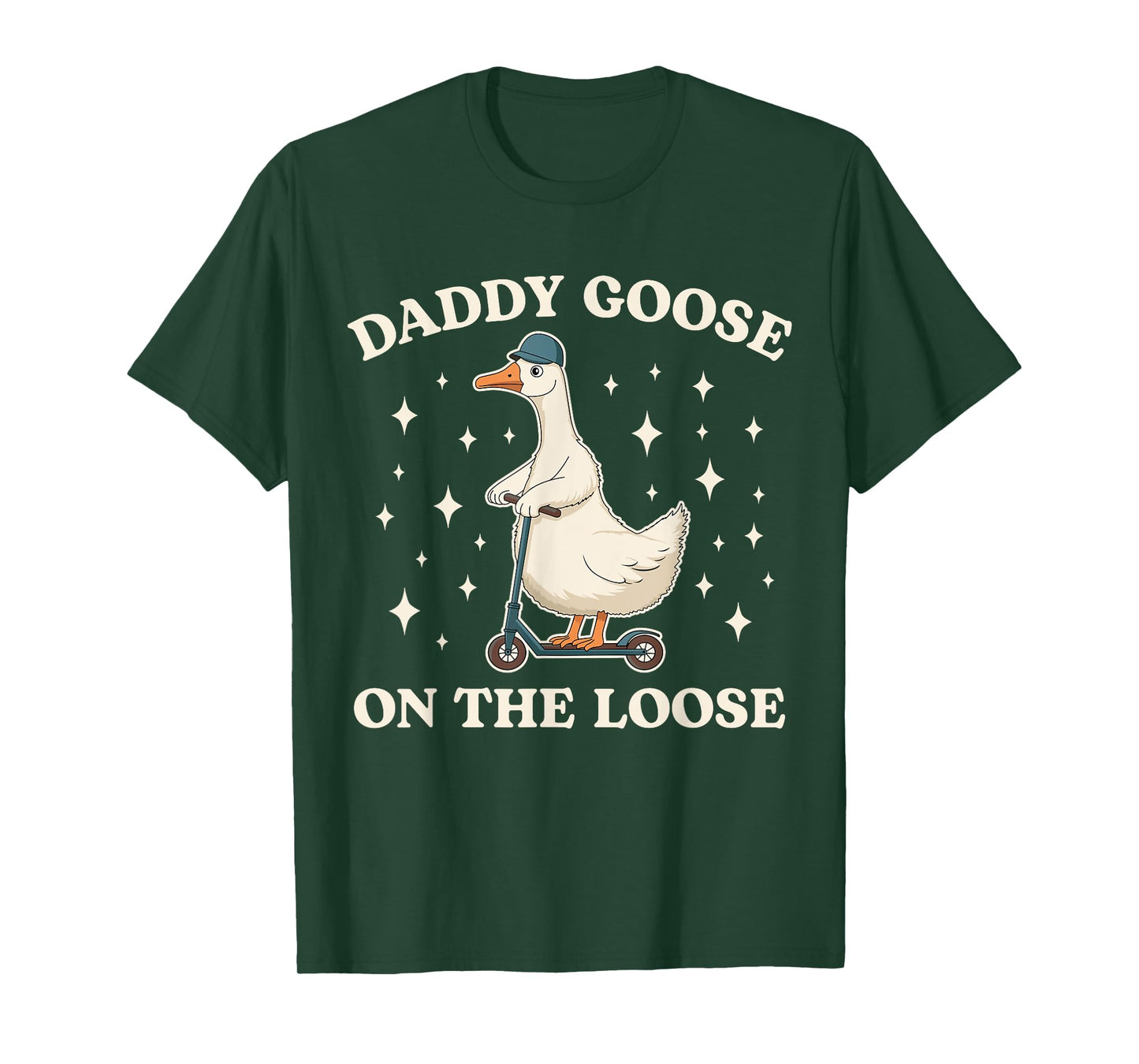 Daddy Goose On The Loose Matching Family Baby Annoucement T-Shirt