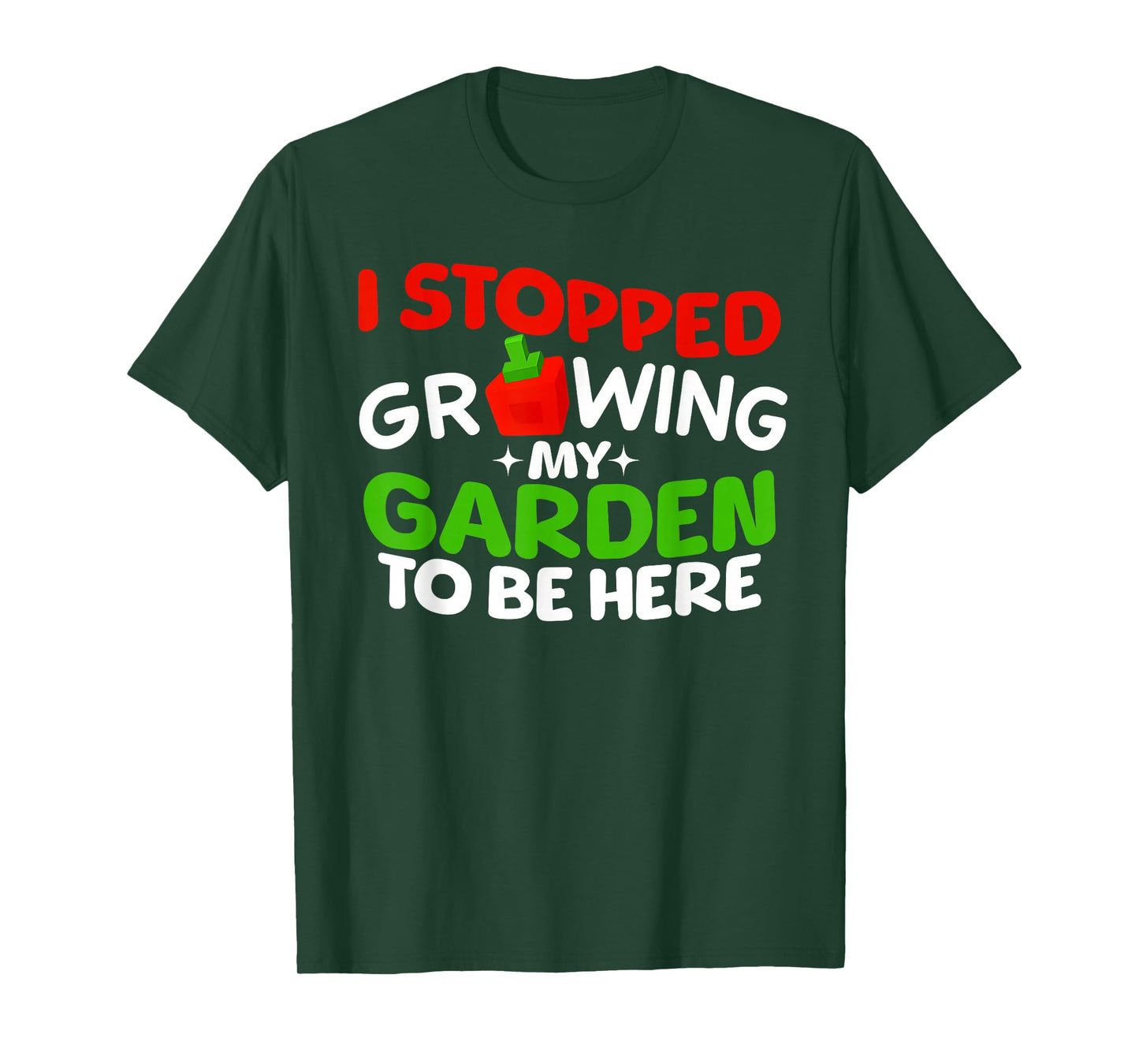 I Stopped Growing My Garden to BE HERE Boys Girls Gamer Tee T-Shirt