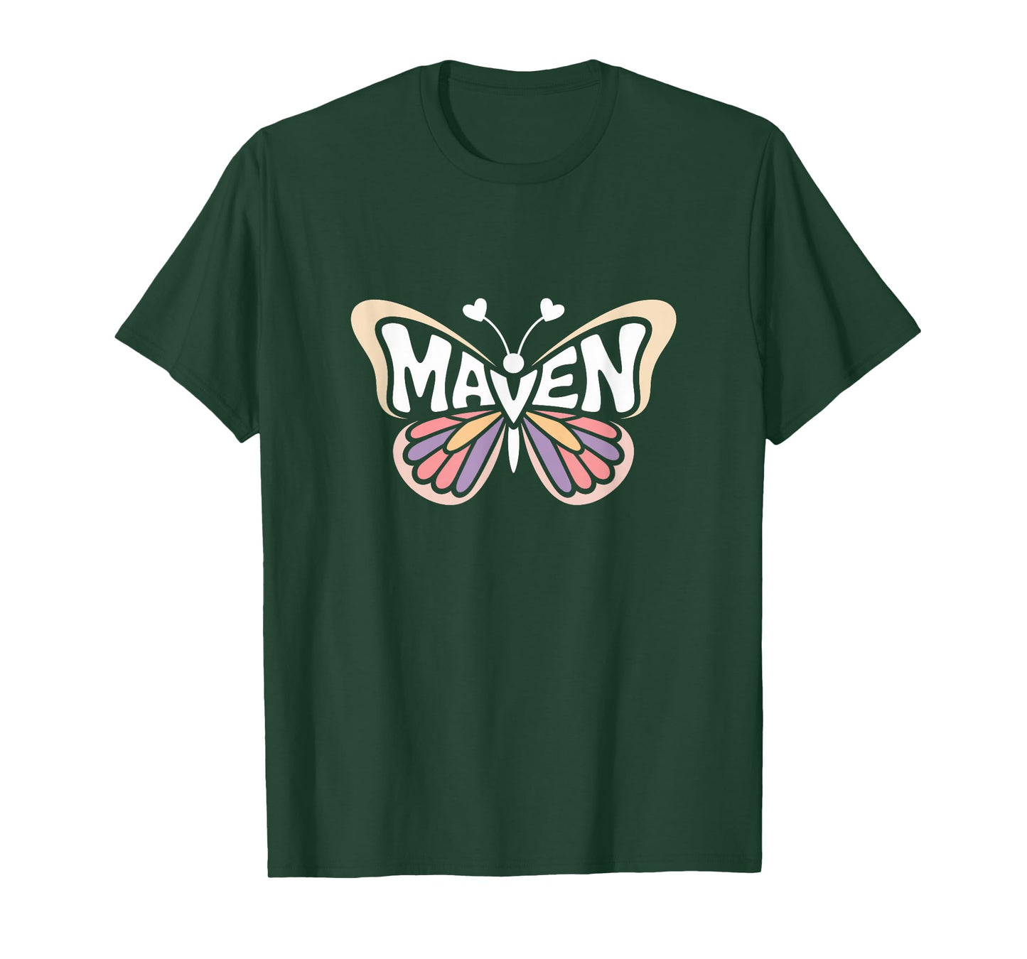Maven Butterfly - Personalized Cute Name Word Art T-Shirt