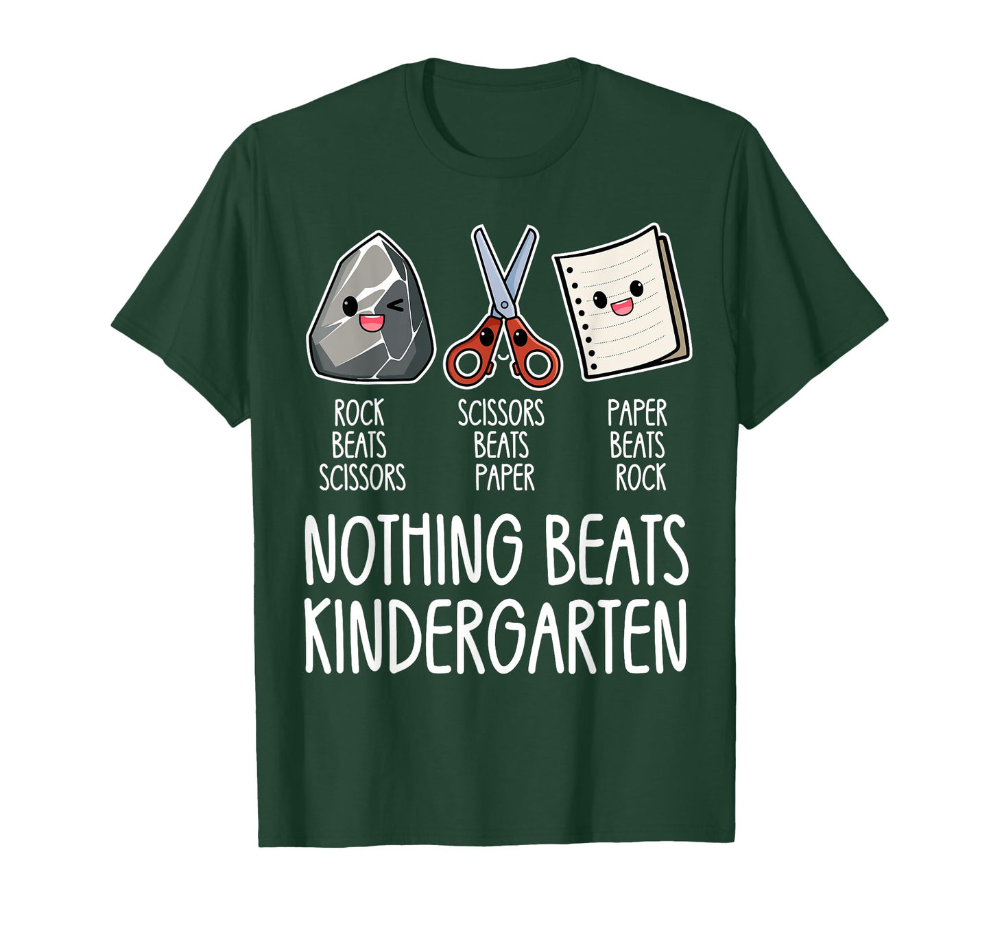 Nothing Beats Kindergarten Funny Back to School Kid Teacher T-Shirt