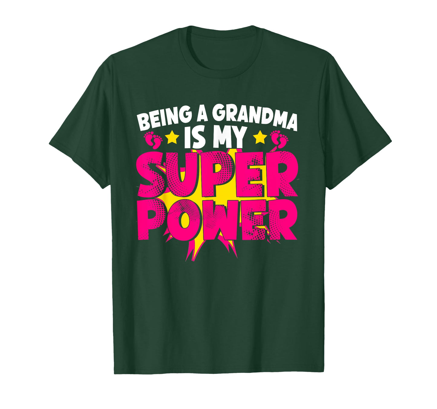 Being A Grandma is My Super Power Grandmom Jokes Granny T-Shirt