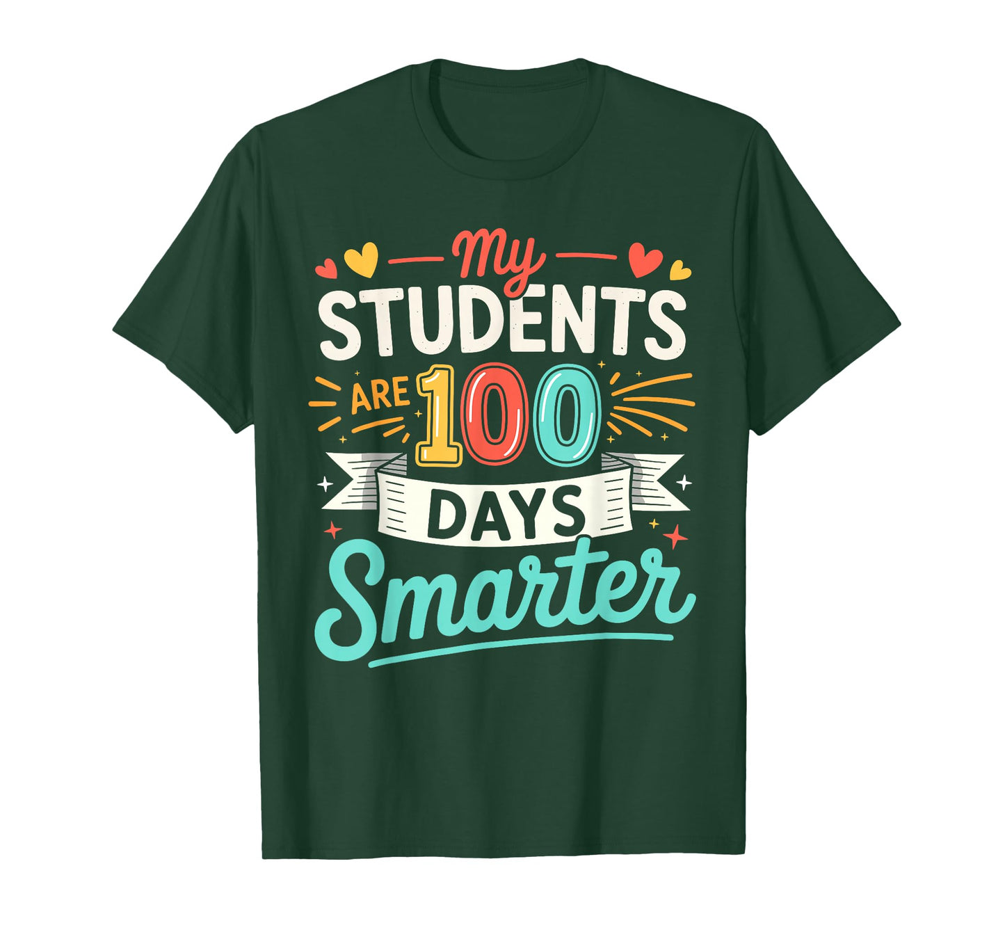 Groovy My Students are 100 Days Smarter 100th Day of School T-Shirt