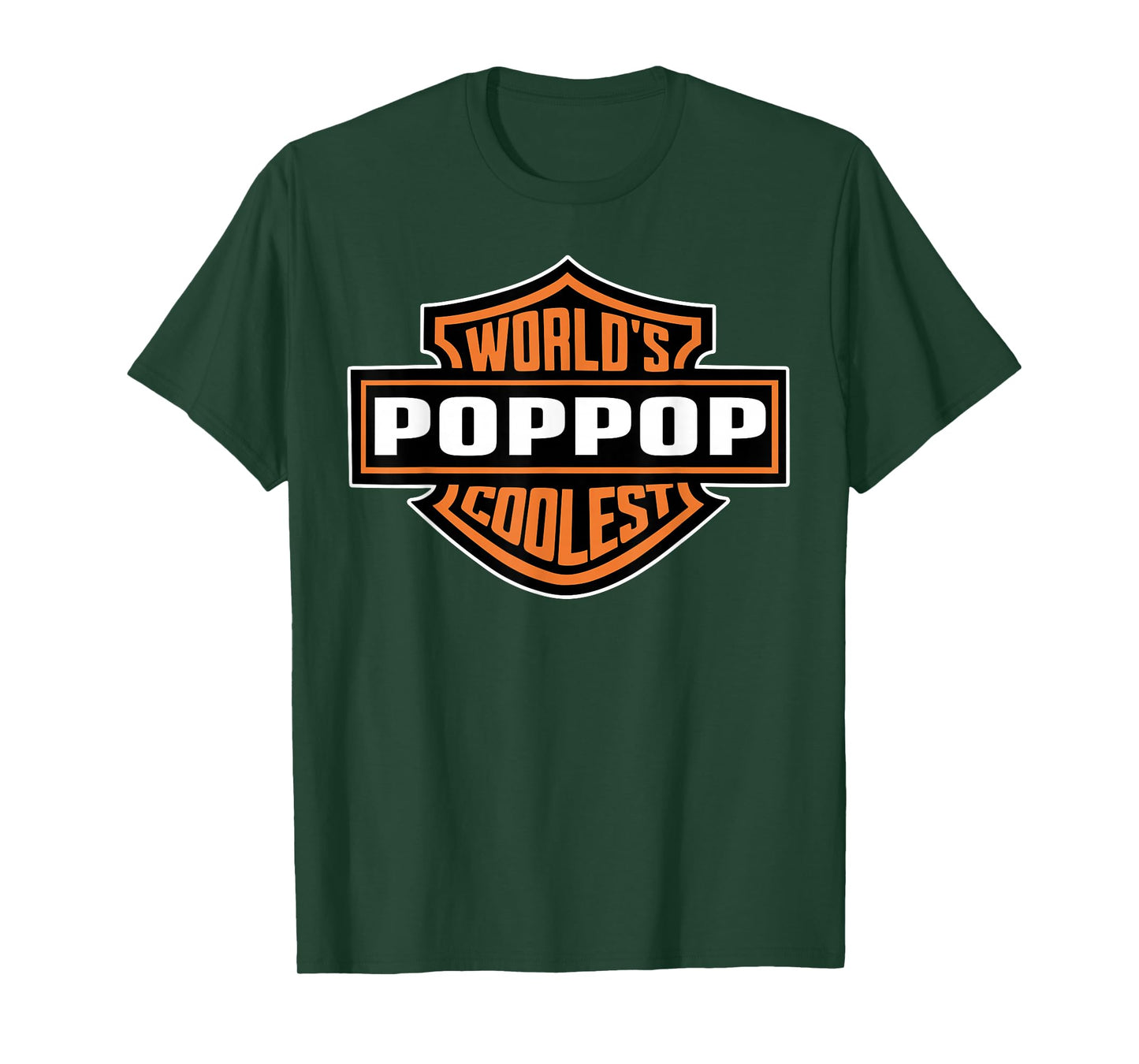 Mens World's Coolest Poppop Best Dad In The World Father's Day T-Shirt
