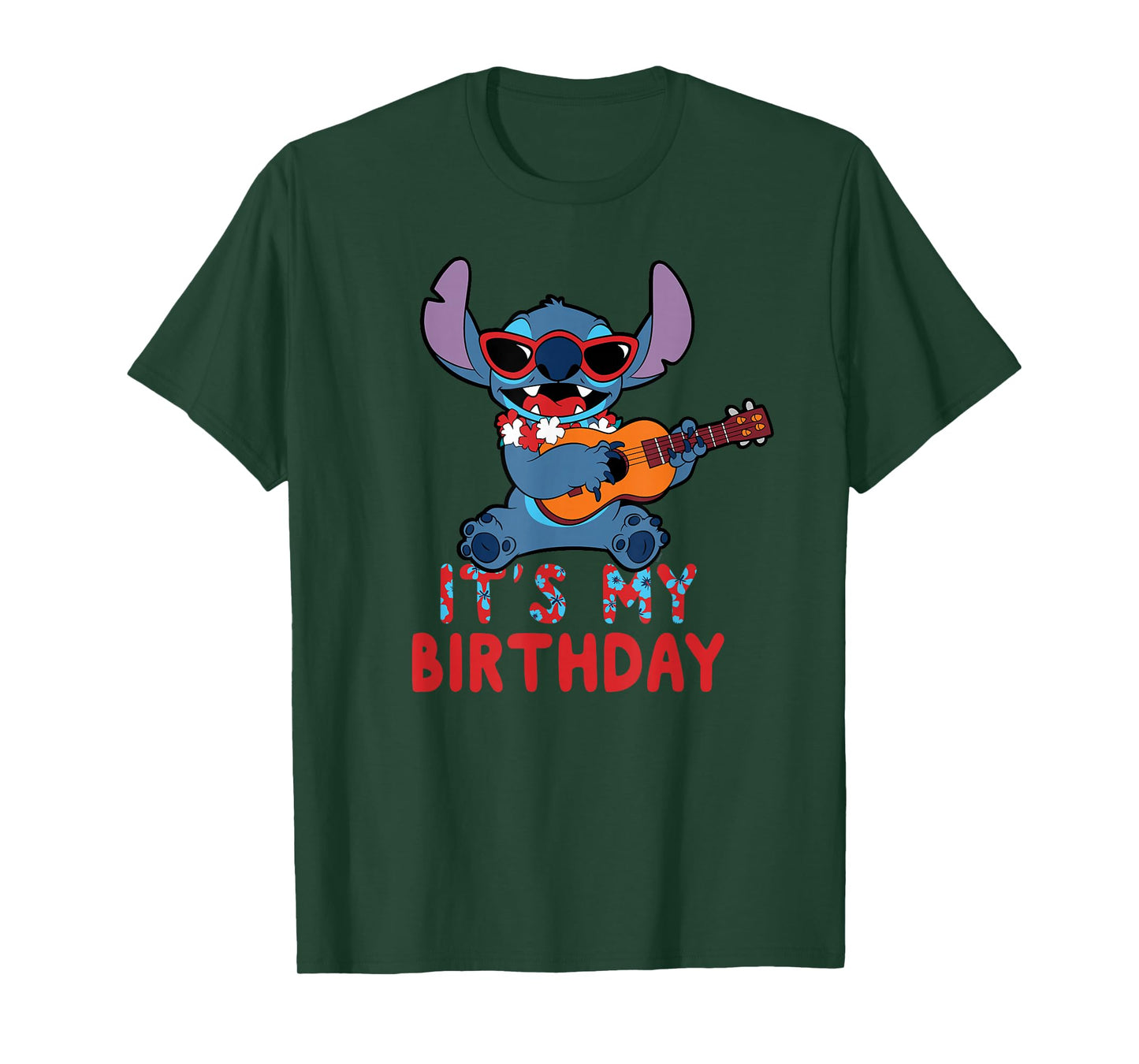 Disney Lilo & Stitch Tropical Party It's My Birthday T-Shirt