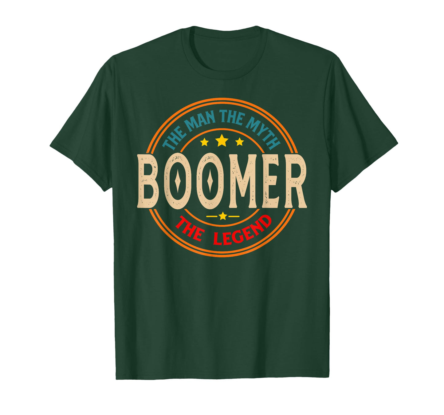 BOOMER The Legend The Man, Funny BOOMER Fathers Day T-Shirt