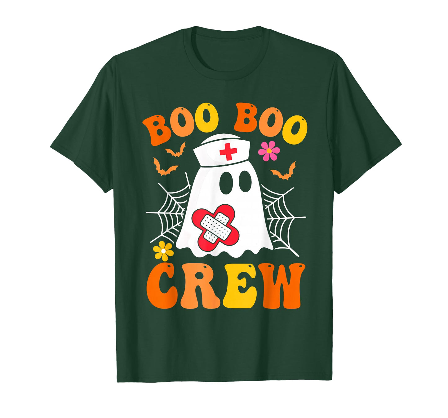 Boo Boo Crew Nurse Shirt Women Funny Ghost Halloween Costume T-Shirt