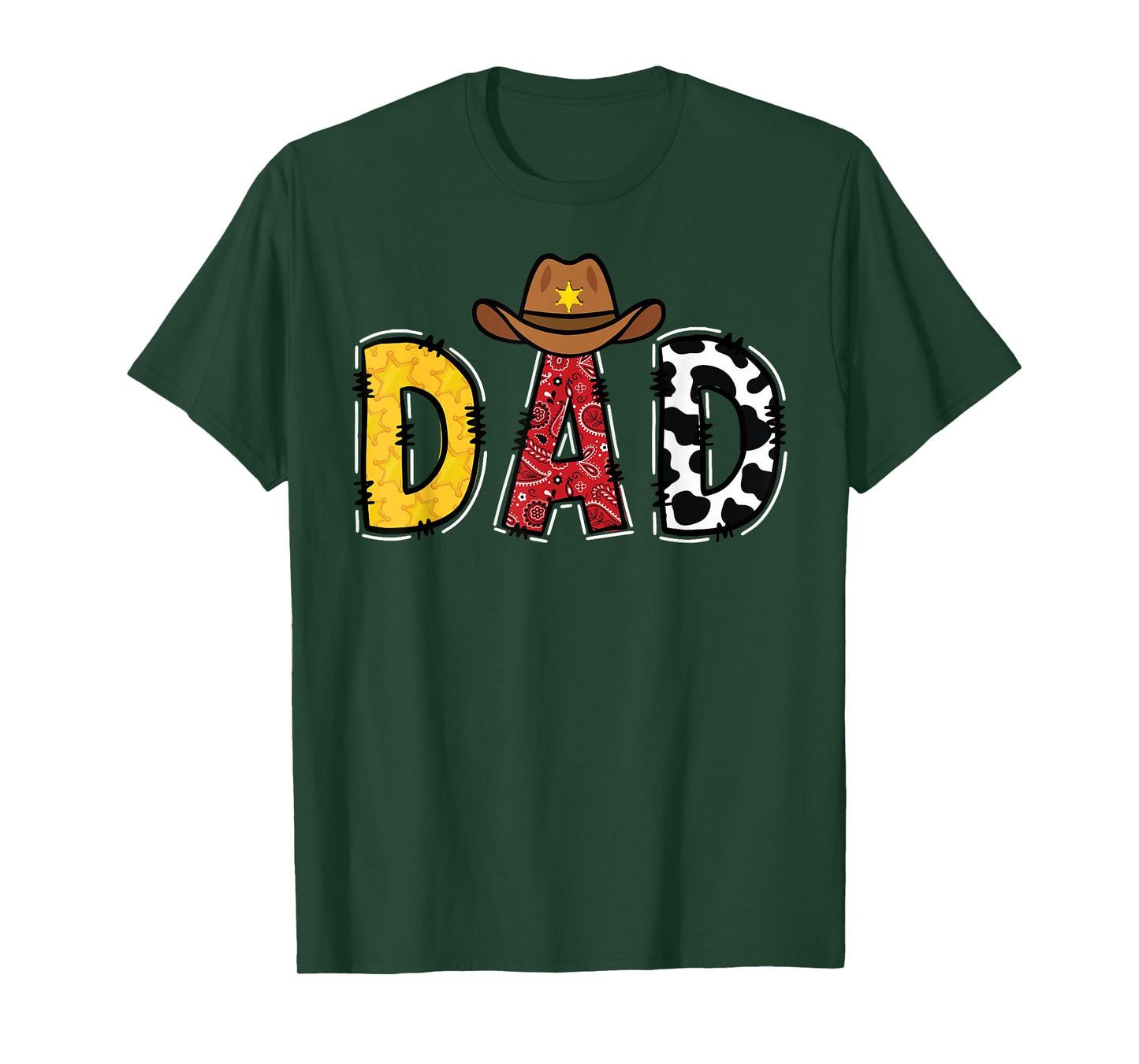 Cowboy Dad Western Rodeo Theme Kids Birthday Party T-Shirt