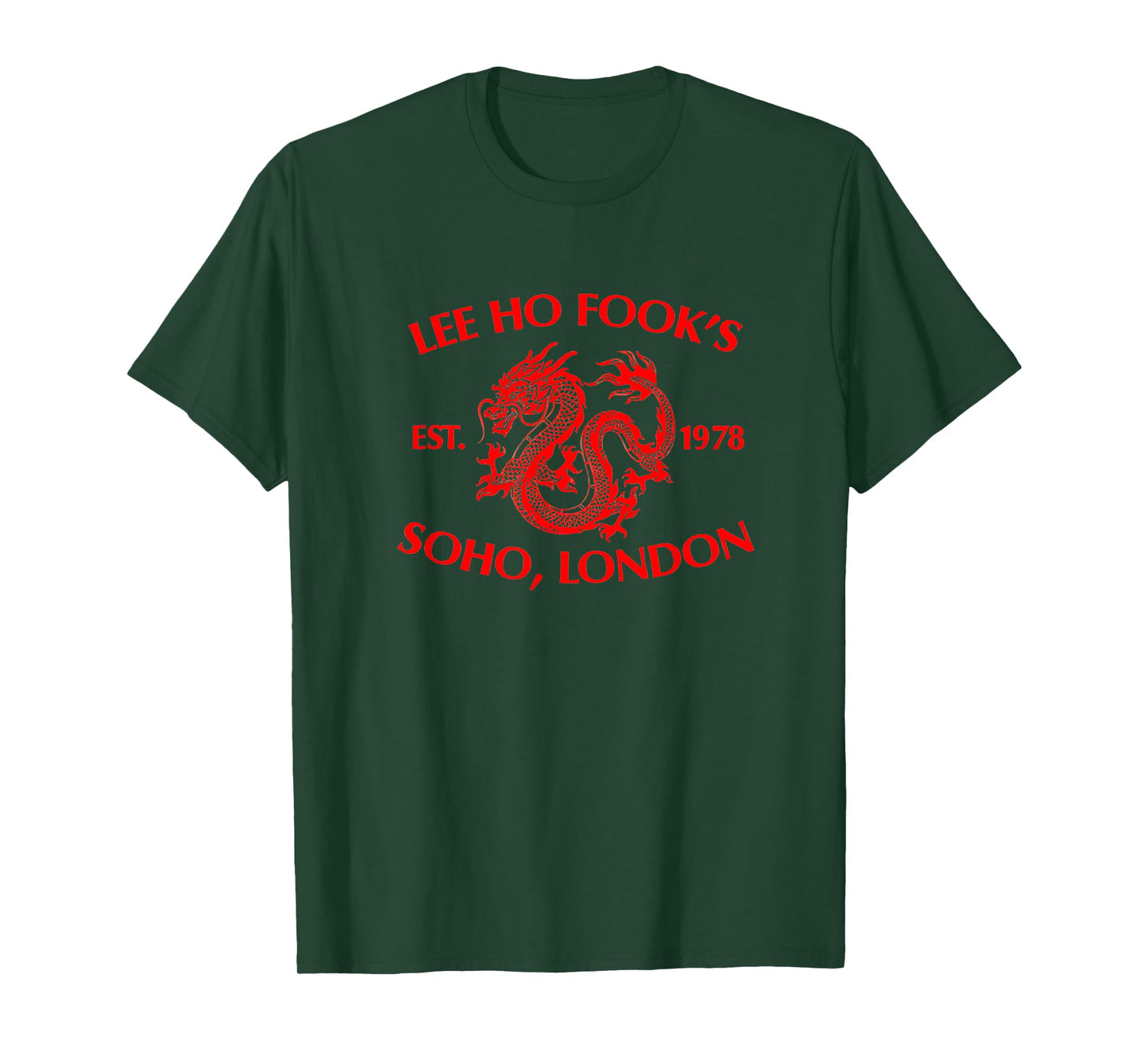 Le Ho Fooks Chinese Werewolf Restaurant Retro Vintage T-Shirt - Unisex-Adults - Black - Small - Short Sleeve - T-Shirt