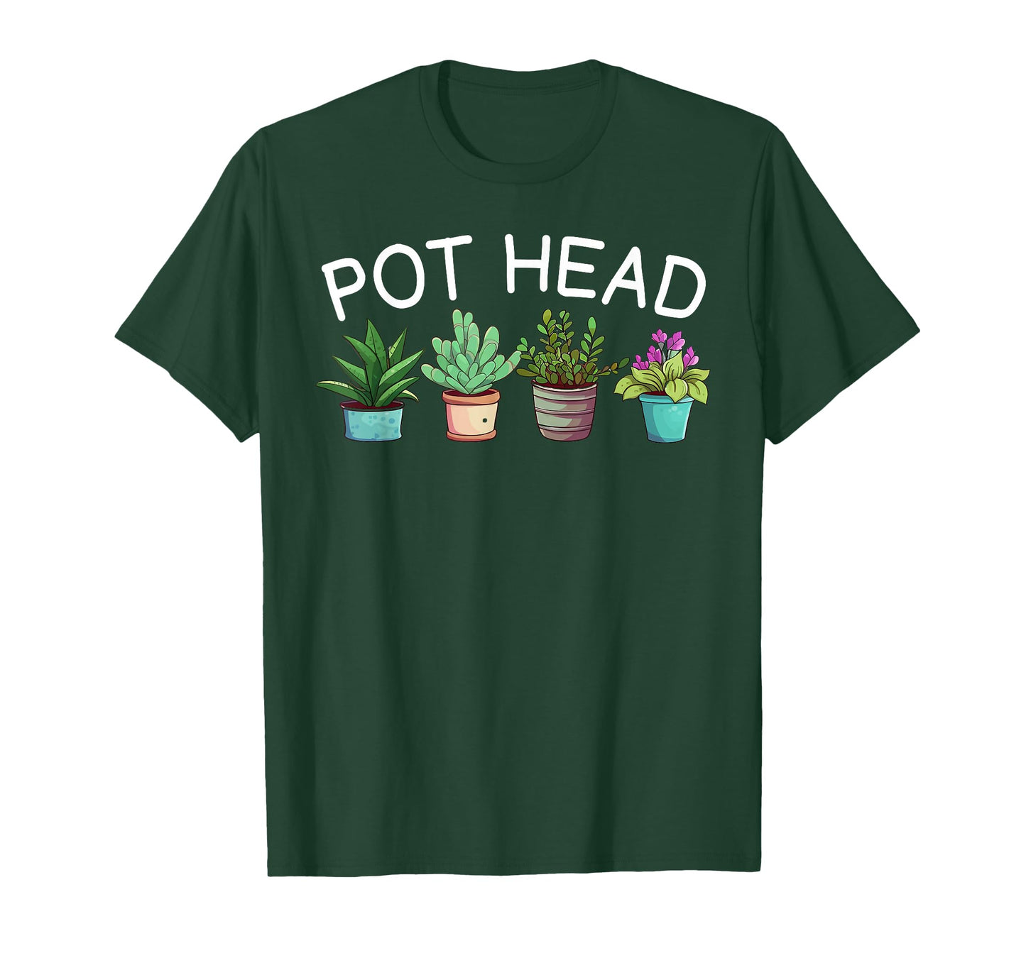Pot-head T-Shirt Funny Gardening Plants T-Shirt