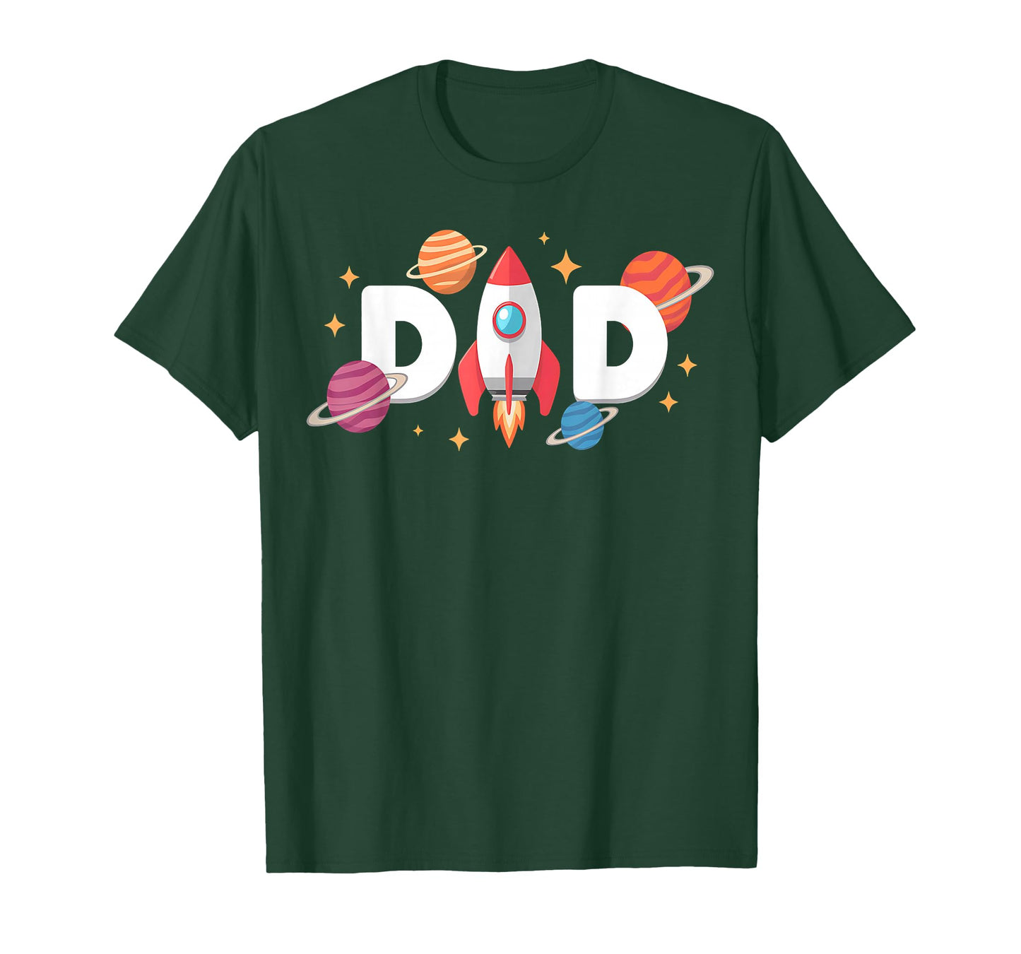 Dad of The Birthday Boys Space Astronaut 1st Birthday Family T-Shirt