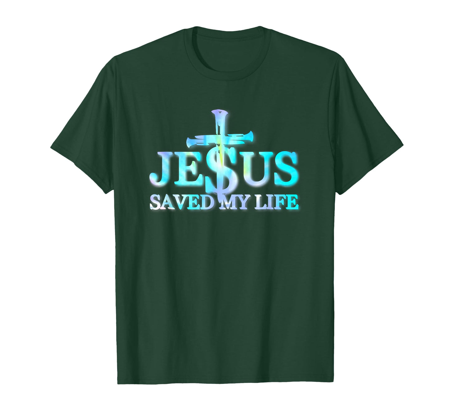 Tie Dye Jesus Christ Saved My Life Gift For Women Men T-Shirt