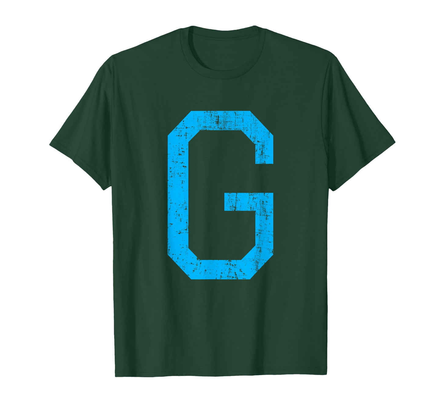 Letter G Uppercase Alphabet Initial Classic School College T-Shirt