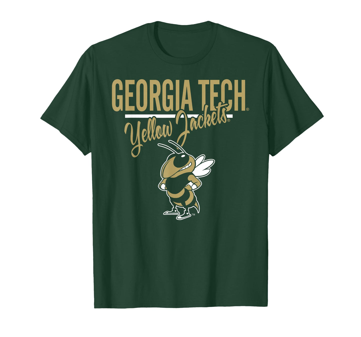 Georgia Tech Yellow Jackets Mascot Navy Officially Licensed T-Shirt