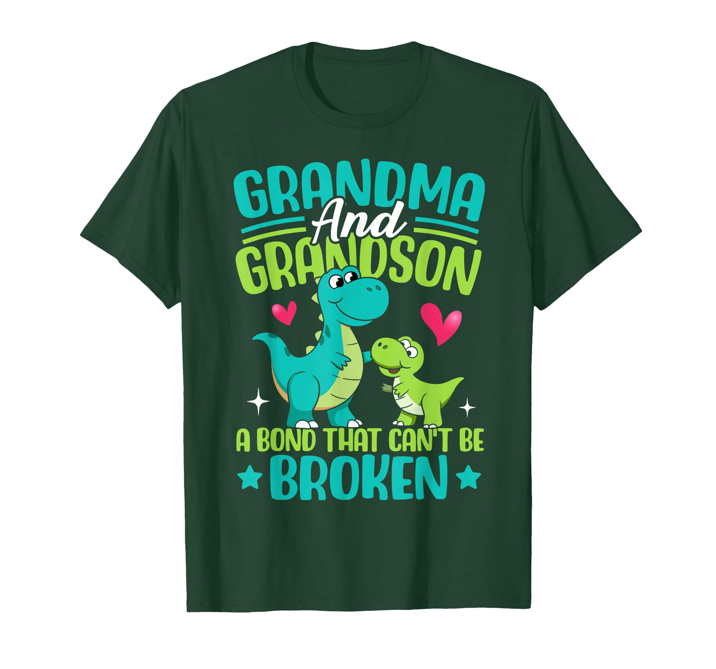 Grandma And Grandson A Bond That Can't Be Broken Dinosaur T-Shirt