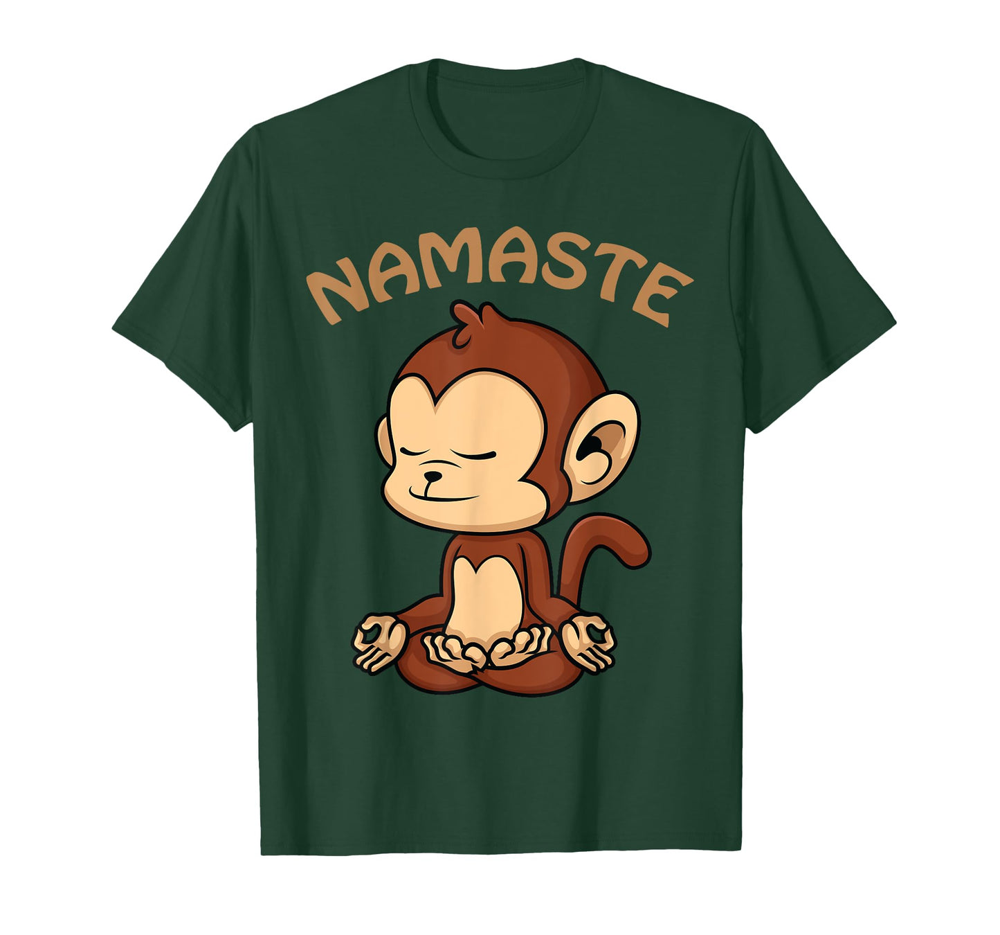 Monkey Yoga Shirt Funny Monkey Lovers Gift Cute Namaste Yoga T-Shirt