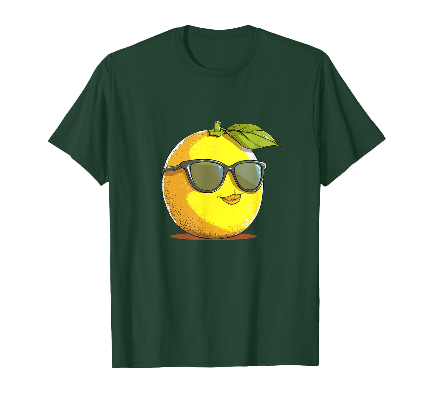 Funny Lemon Face with Sunglasses and Fun for Fruits Lovers T-Shirt