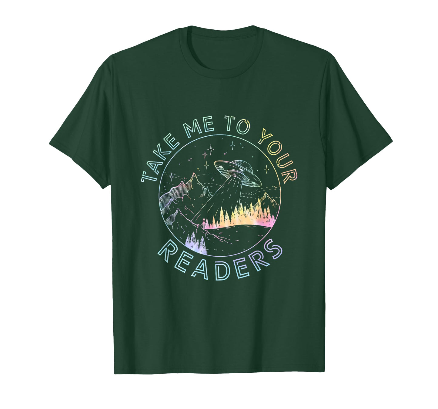 Take Reading English Teacher Library Alien Space T-S Tie Dye T-Shirt for Men Women