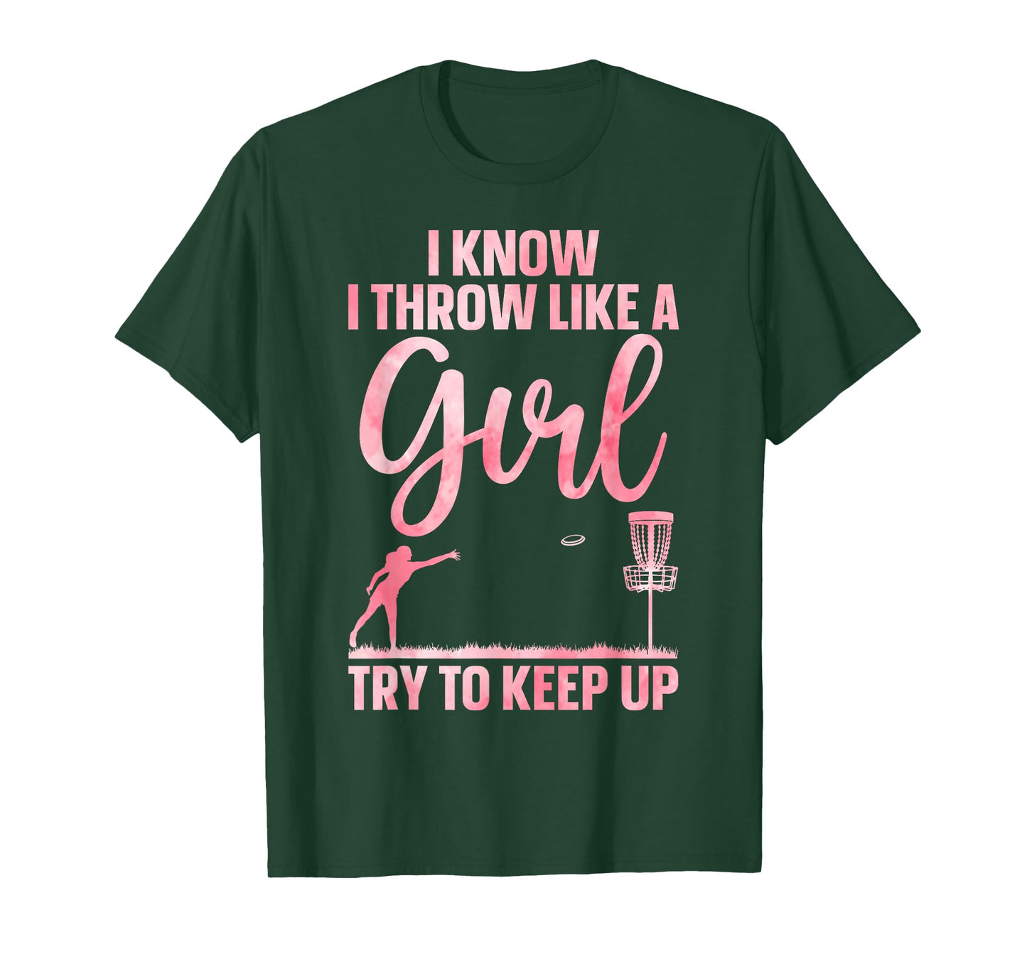 Funny Disc Golf Design For Girl Women Disc Golf Lover T-Shirt