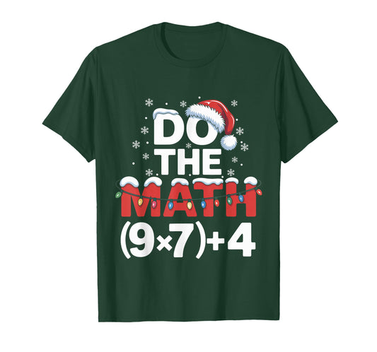 Do The Math Meme 6 7 Funny Christmas Holiday Humor Teacher T-Shirt