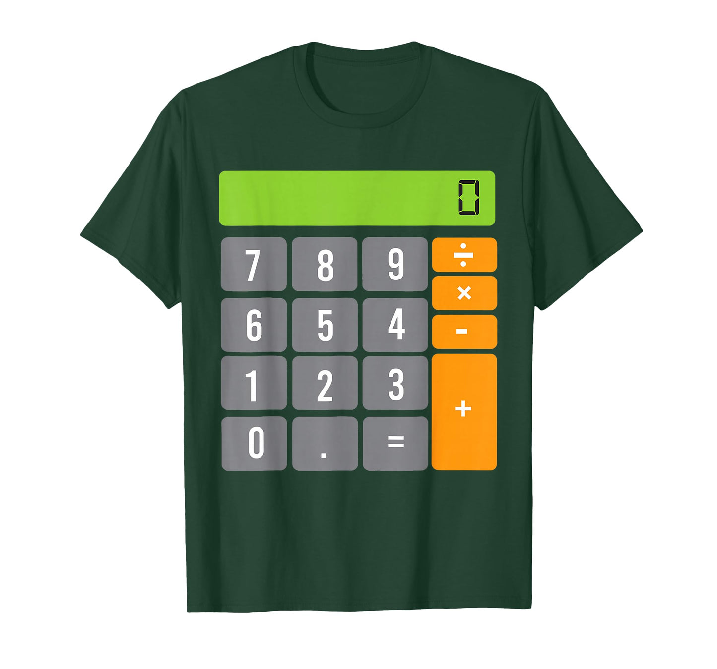 Calculator Costume Halloween Easy Cosplay Math Geek T-Shirt