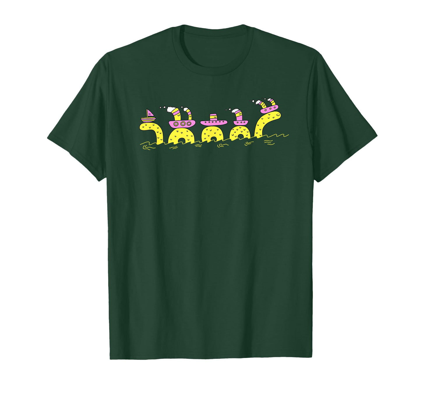 Threadless Porky Roebuck Lochness Monster Graphic T-Shirt