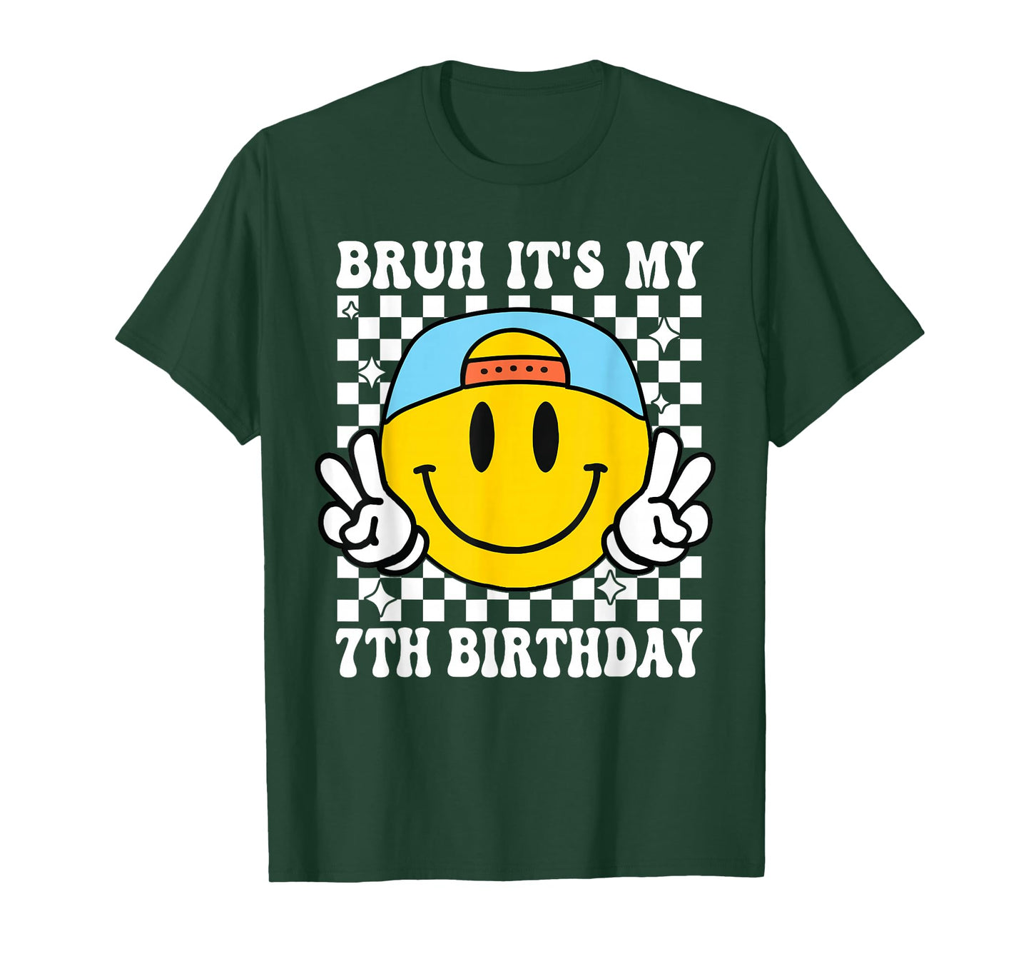 Bruh It's My 7th Birthday 7 Year Old Birthday Boys Girls T-Shirt