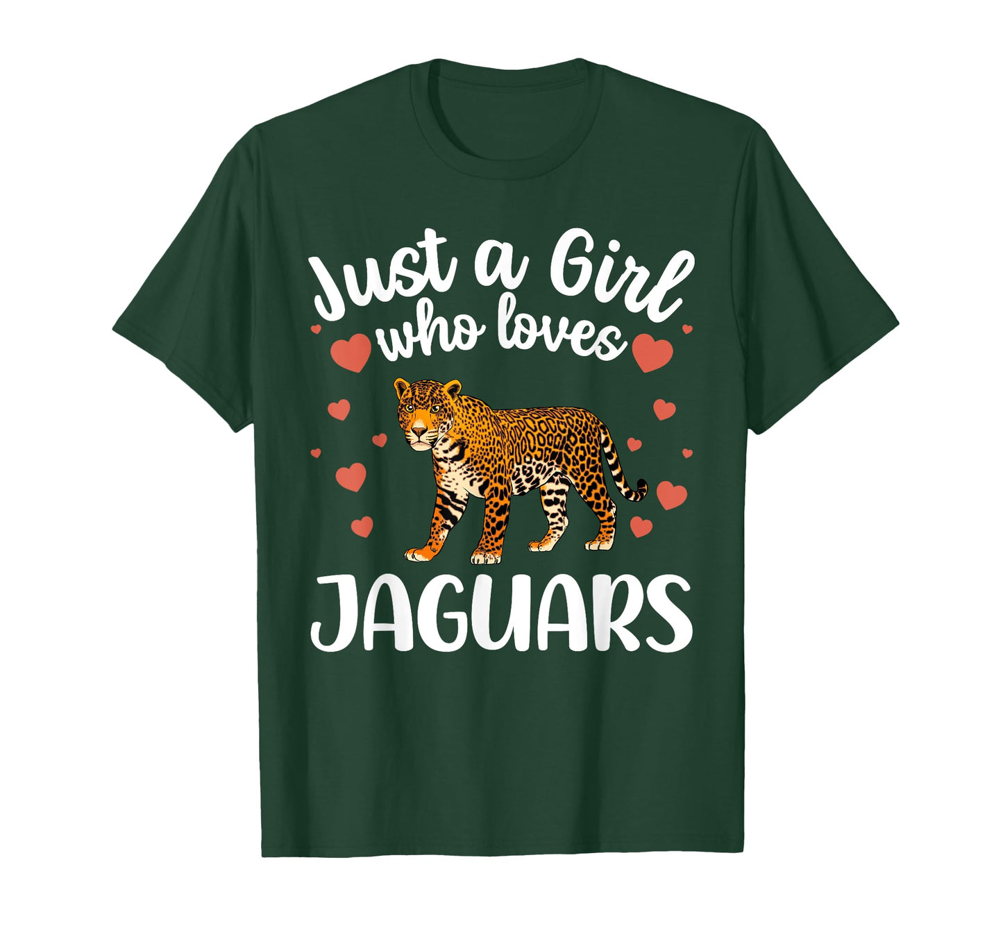Funny Jaguar Art For Girls Women Kids Large Cat Jaguar Lover T-Shirt