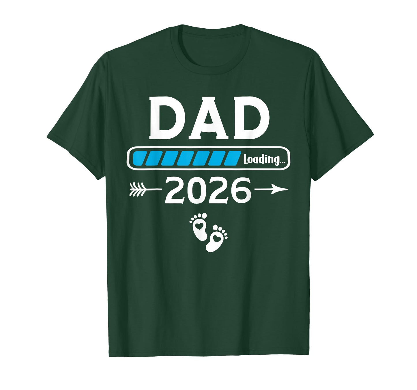 Promoted to Dad 2026 Loading Baby Shower Baby Announcement T-Shirt