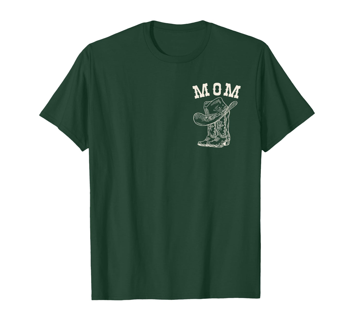Mom Mama Cowboy Rodeo Western Matching Shirts Family Pocket T-Shirt