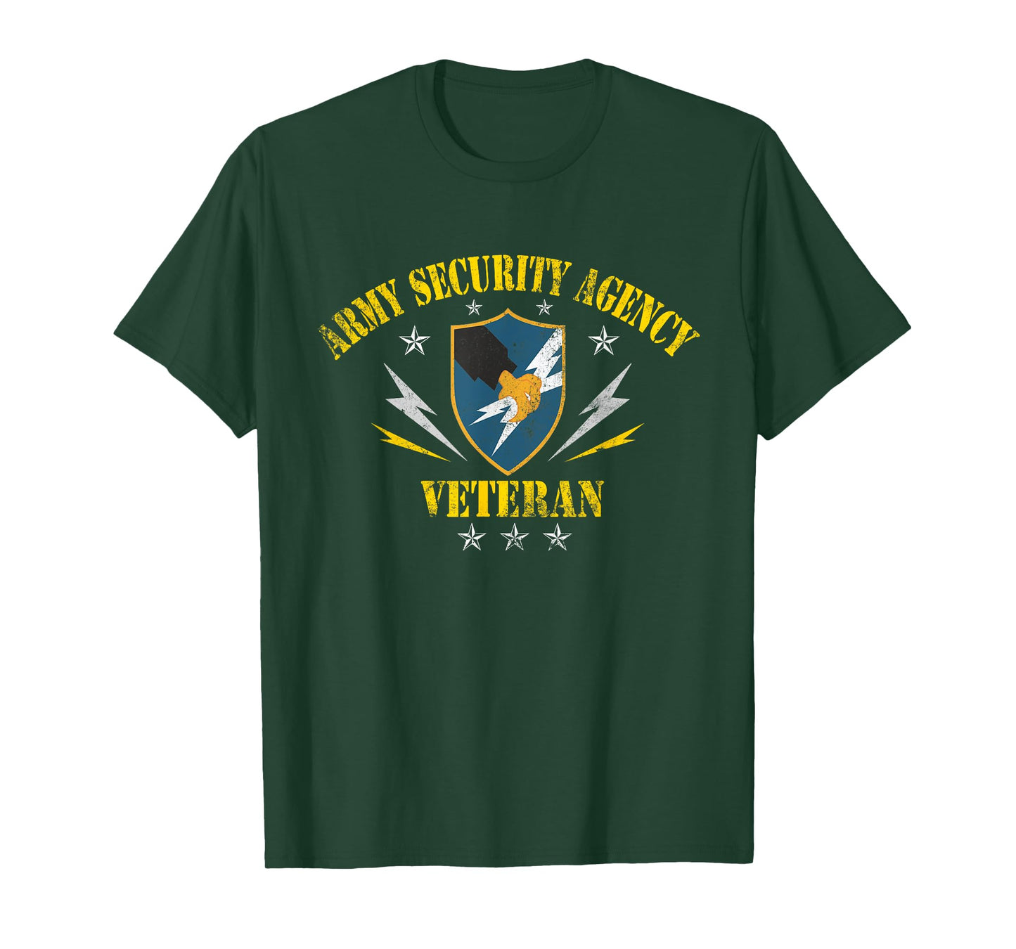 Military USA Security Agency Veteran for Men Women Patriotic T-Shirt