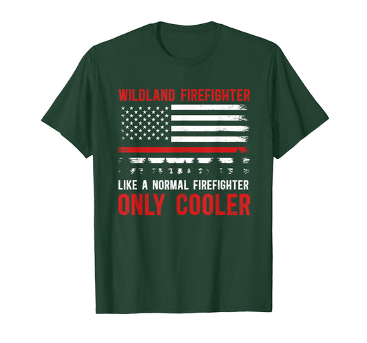 Wildland Firefighter Definition Wildland Fireman T-Shirt