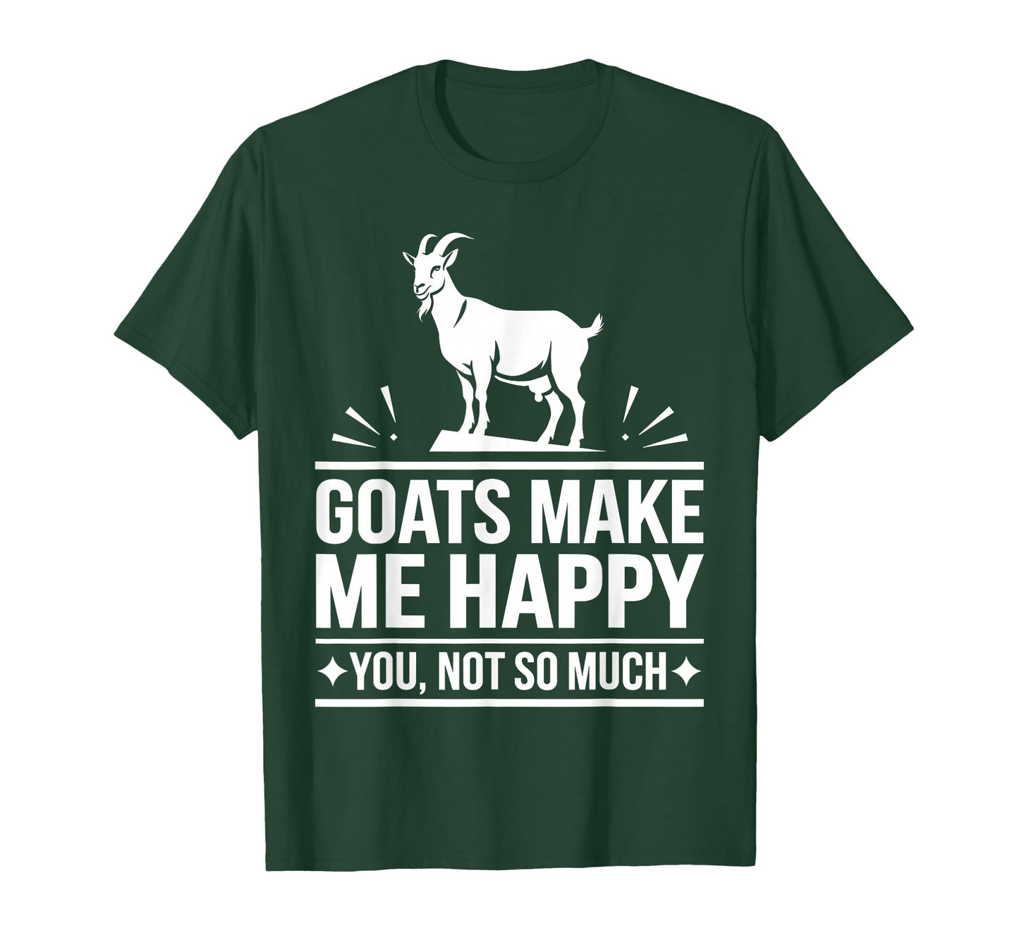 Cute Goat Design for Men Women Kids Animal Farmer Goat Lover T-Shirt