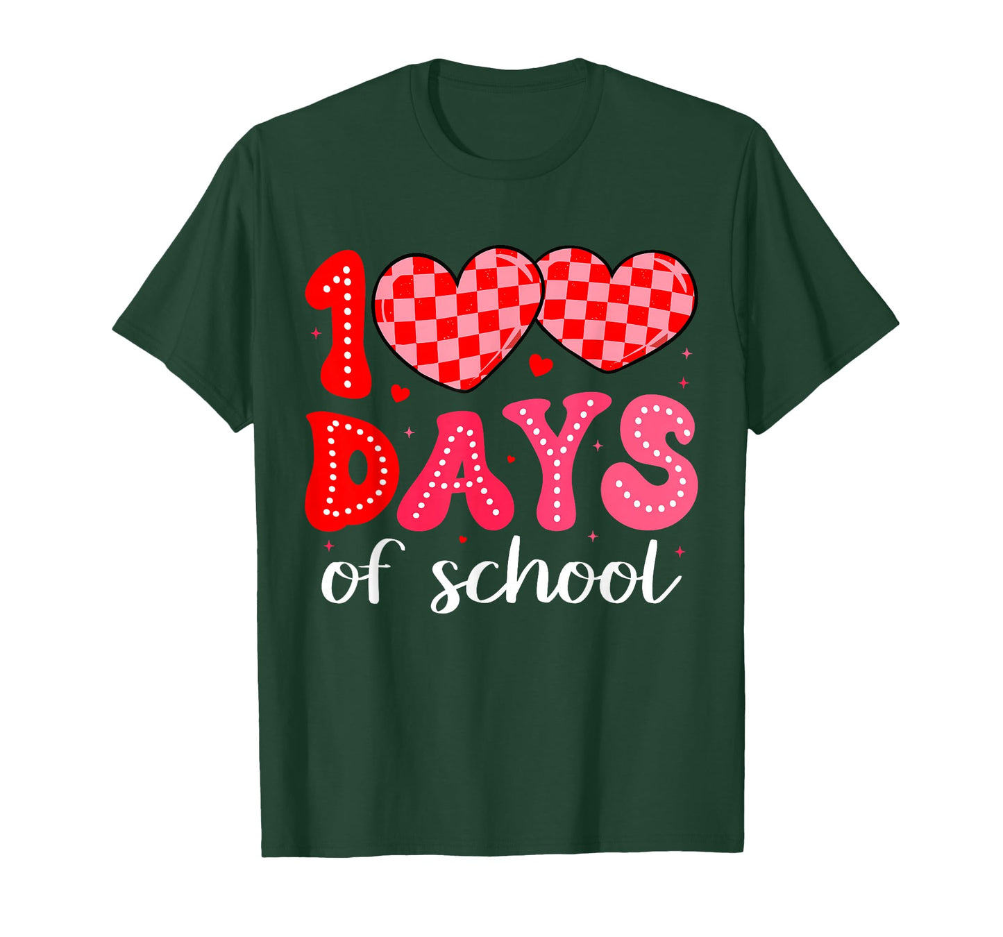 100 Days of School Retro 100th Day of School T-Shirt