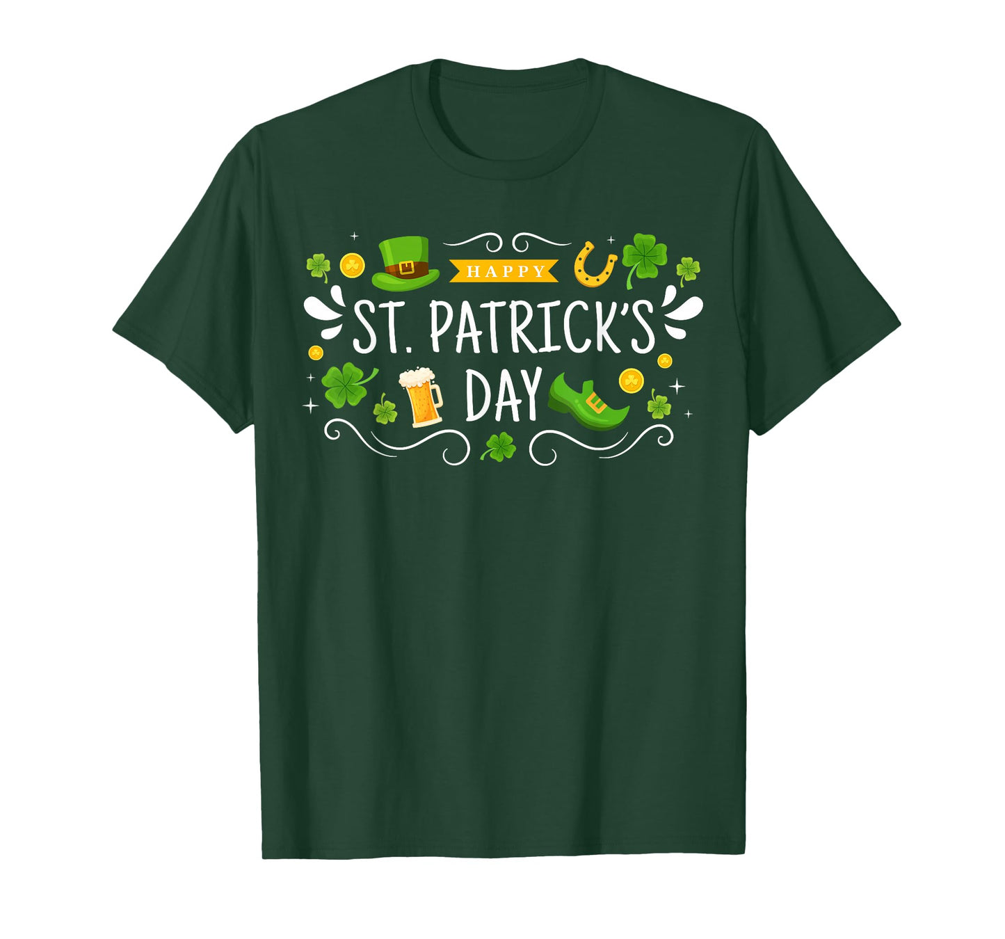 Happy St Patrick’s Day Shamrock Irish Party Leprechaun T-Shirt