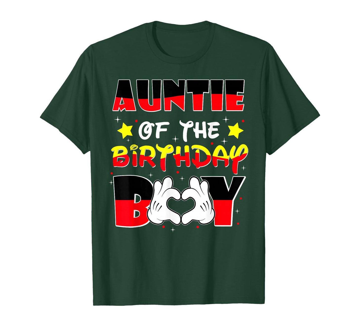 Auntie of The Birthday Boy Shirt Matching Nephew Family Bday T-Shirt