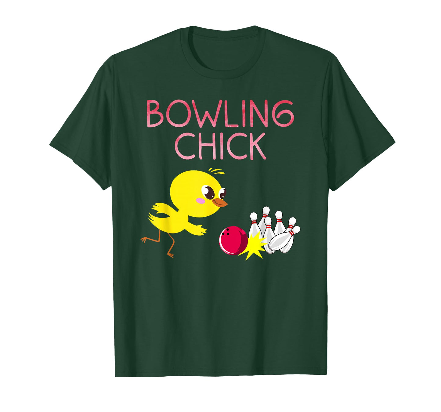 Funny Bowling Design for Girls Women Bowler Bowling Lover T-Shirt