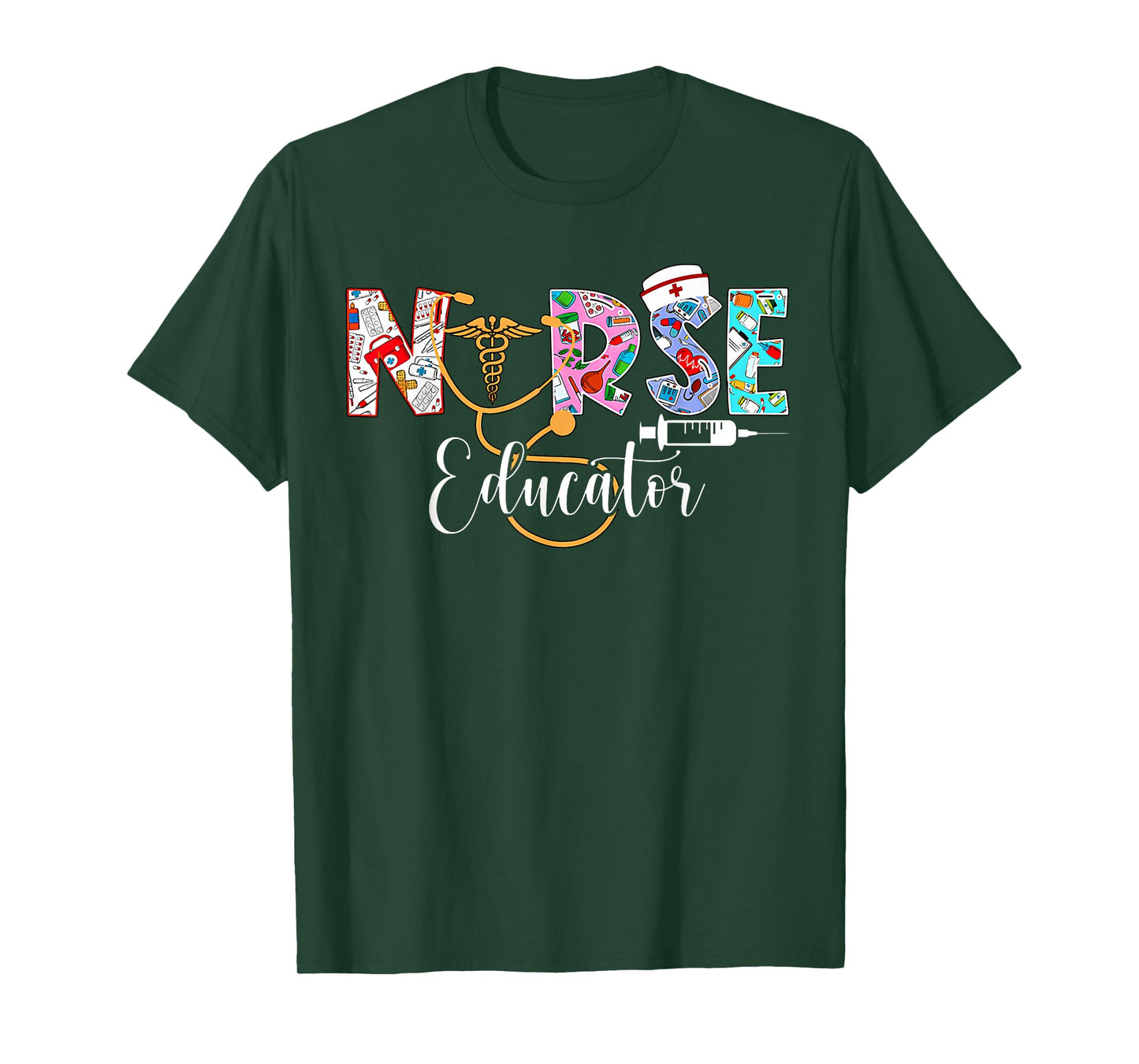 Nurse Educator Nursing School Instructor Stethoscope Nurse T-Shirt