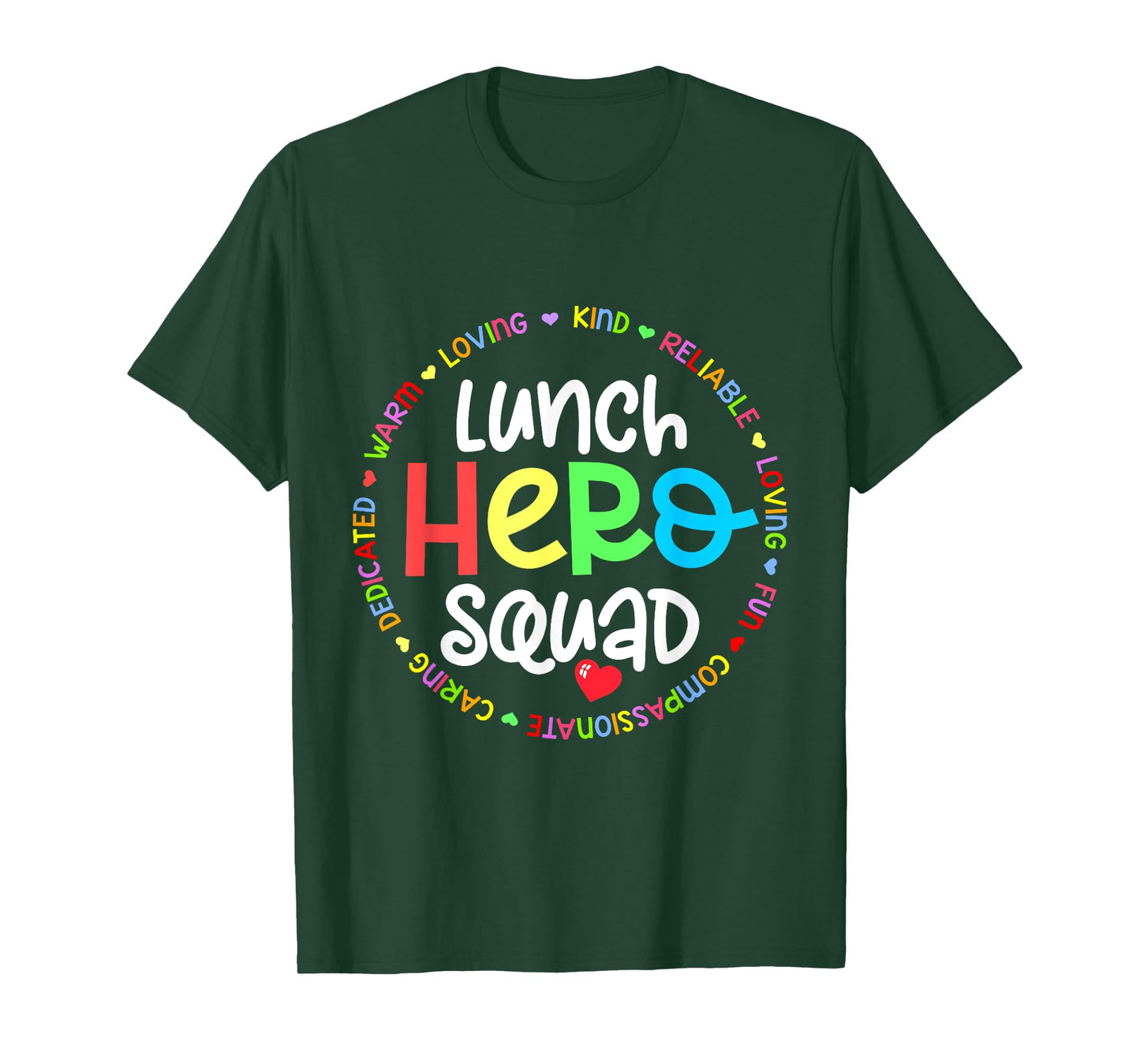School Lunch Hero Squad Funny Lady Cafeteria Squad Workers T-Shirt