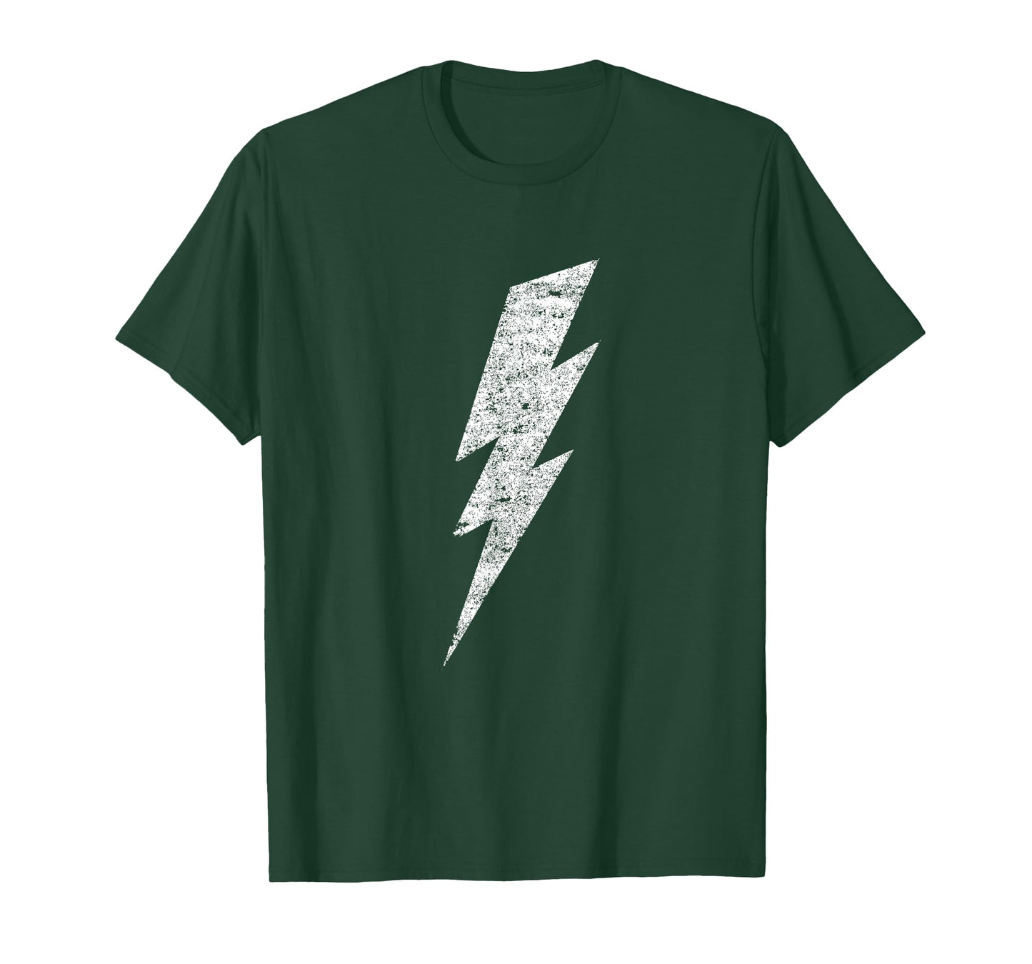 Bold Lightning Bolt - Distressed Minimalist Graphic Art T-Shirt