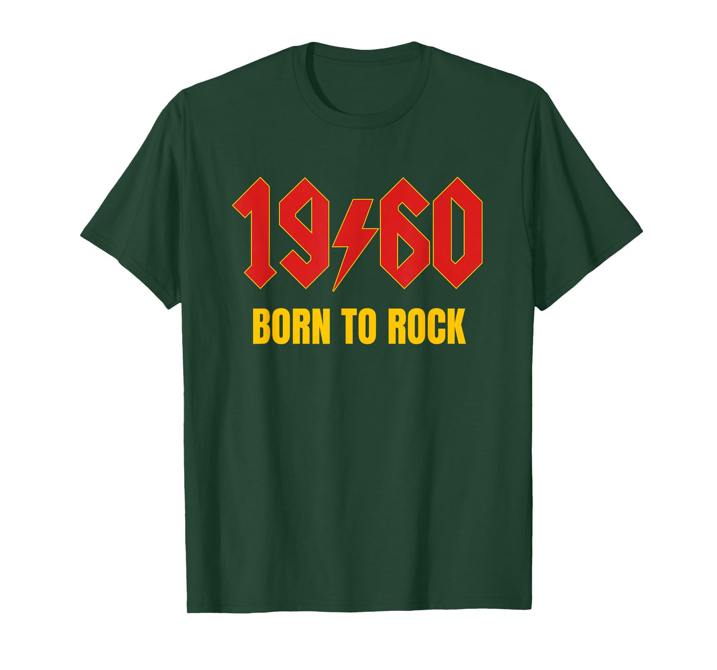 1960 Born to Rock Funny 65th Sixty Five Birthday Men Women T-Shirt