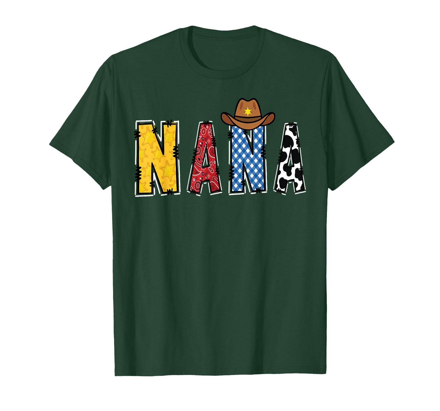 Cowboy Nana Western Rodeo Theme Kids Birthday Party T-Shirt