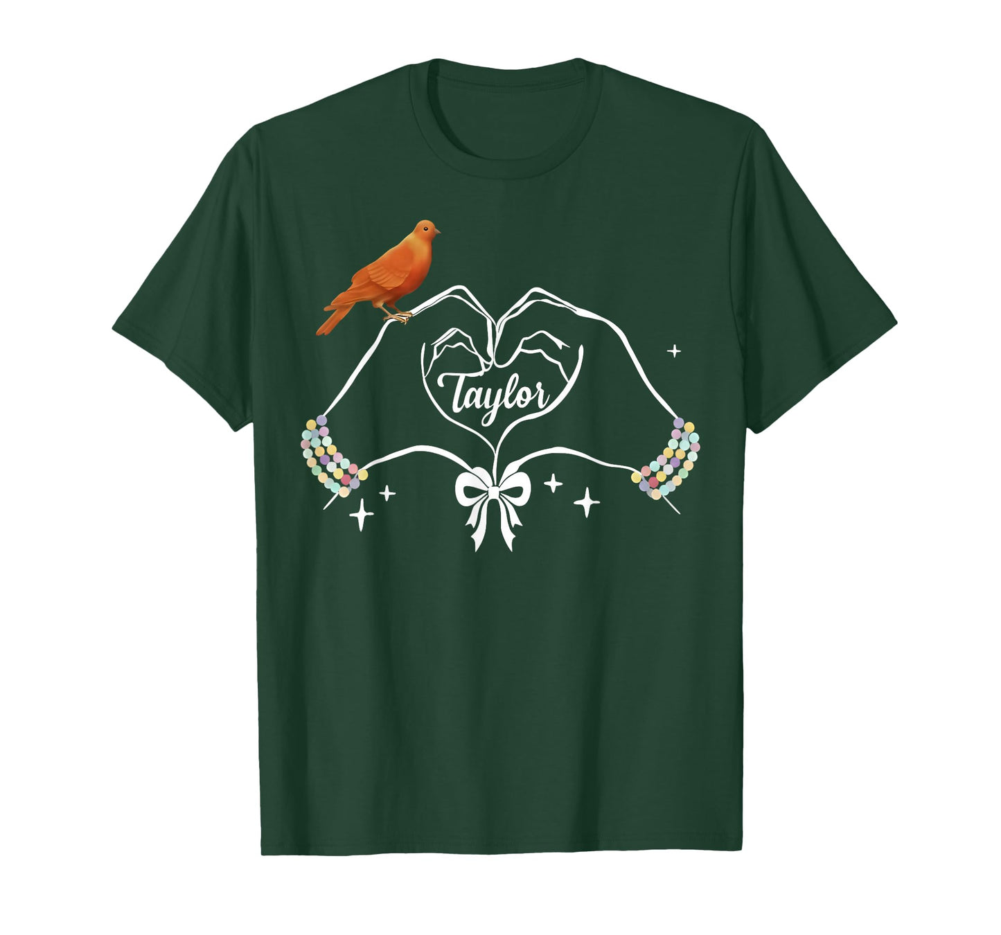 Heart Hands Taylor Bird First Name Girl Vintage 70's 80's T-Shirt